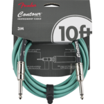 Fender Contour Instrument Cable, Sherwood Green, 10ft 3M