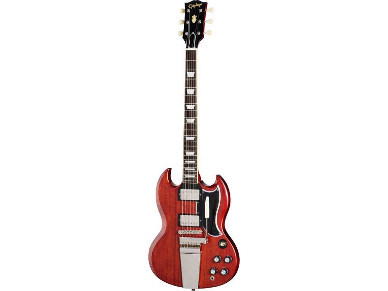 Epiphone 1964 SG Standard with Maestro Vibrola Reissue, Cherry Red