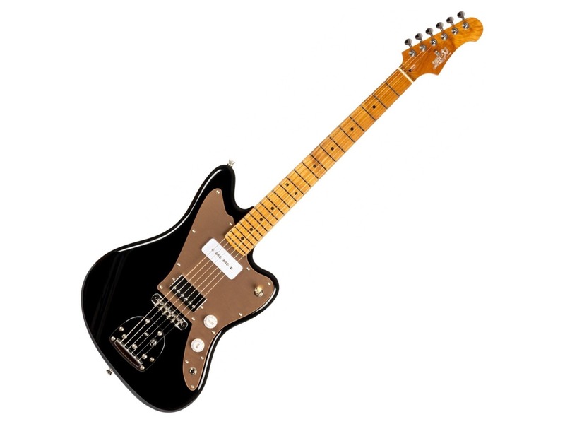 Jet JJ350 H+P90 Electric Guitar - Black