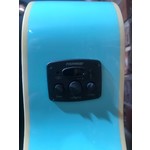 Pre Loved Fender Malibu Player Parlour Electro Acoustic in Aqua Splash Inc Case