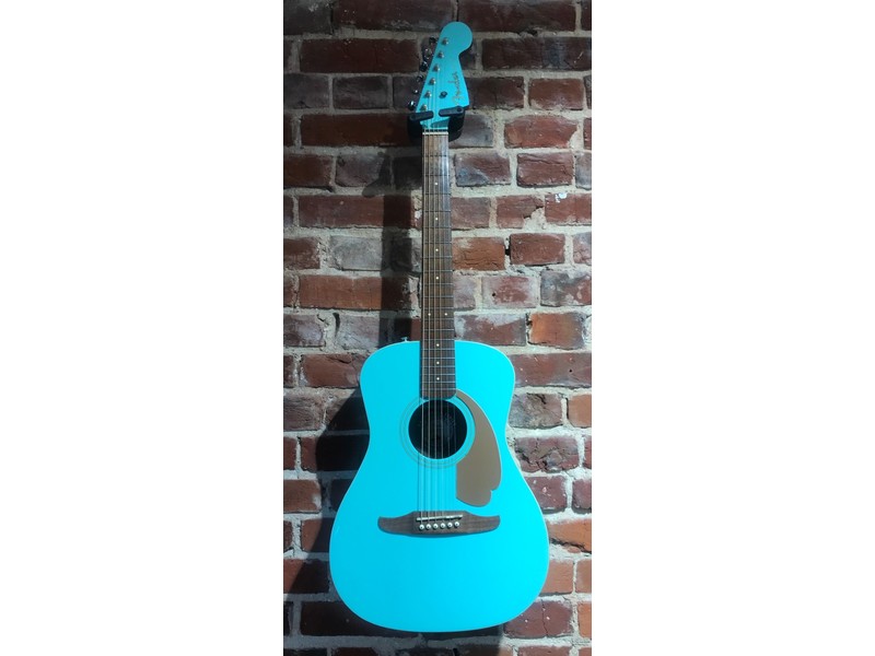 Pre Loved Fender Malibu Player Sea Foam Green Inc Case