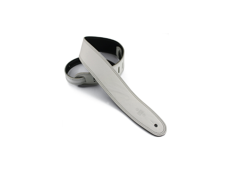 DSL Leather 2.5" reversible Strap White/Black