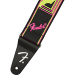 Neon Monogrammed Strap, Pink and Yellow, 2"