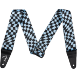 Fender Blue Wavy Checkerboard Polyester Strap