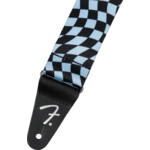 Fender Blue Wavy Checkerboard Polyester Strap