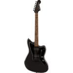 Squier FSR Affinity Series Jazzmaster, Laurel Fingerboard, Black Pickguard, Black Hardware, Matching Headstock, Metallic Black