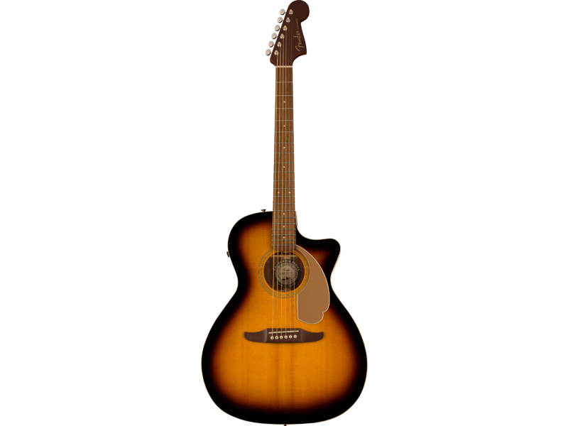 Fender Newporter Player, Walnut Fingerboard, Gold Pickguard, Sunburst