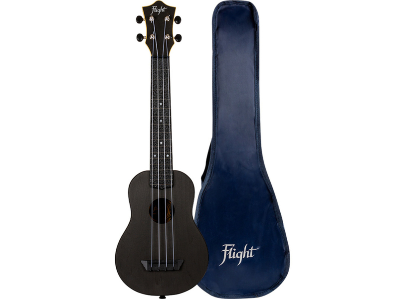 Flight TUSL35 Long Neck ABS Travel Ukulele - Black