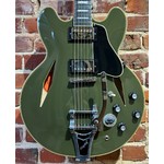 Pre Loved Epiphone ES-355 Shinichi Ubukata Olive Drab Inc Hard Case