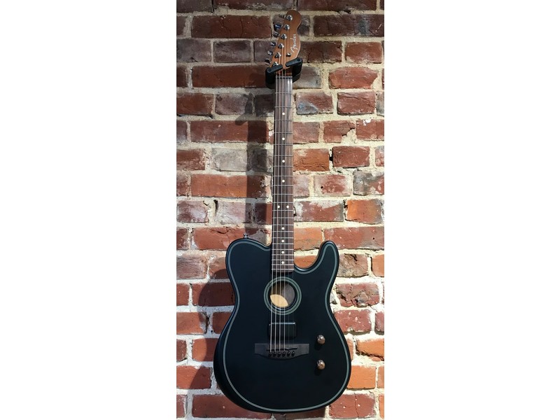 Pre Loved Fender Standard Acoustasonic Telecaster Black Inc Bag