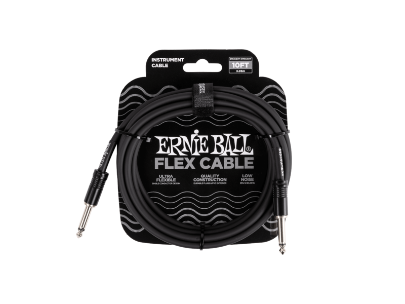 Ermie Ball Flex Cable Straight 10ft/3m Black