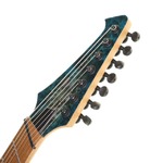 SPIRA S-457 PTS 7-String Multiscale Electric Guitar, Blue Green Burst