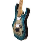 SPIRA S-457 PTS 7-String Multiscale Electric Guitar, Blue Green Burst