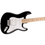 Squier Sonic Stratocaster, Maple Fingerboard, White Pickguard, Black