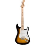 Squier Sonic Stratocaster, Maple Fingerboard, White Pickguard, 2-Color Sunburst