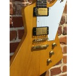 Pre Loved Epiphone Inspired by Gibson Custom 1958 Korina Explorer, Aged Natural inc Hard Case
