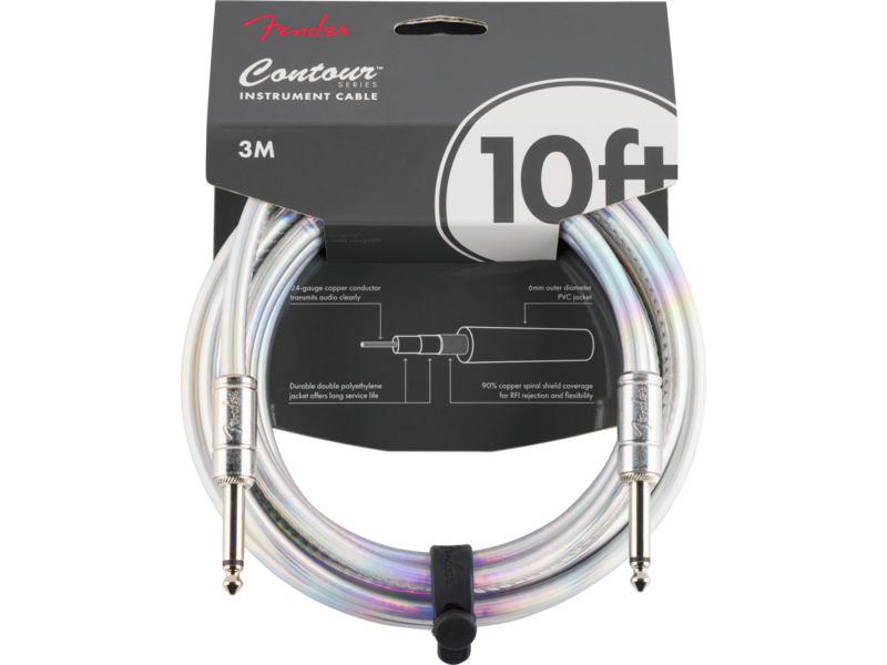 Fender Contour Instrument Cable, Iridescent Galaxy, 10