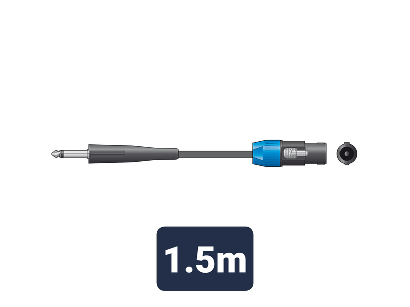 Classic Speaker Lead Speaker Plug - Jack 1.5m