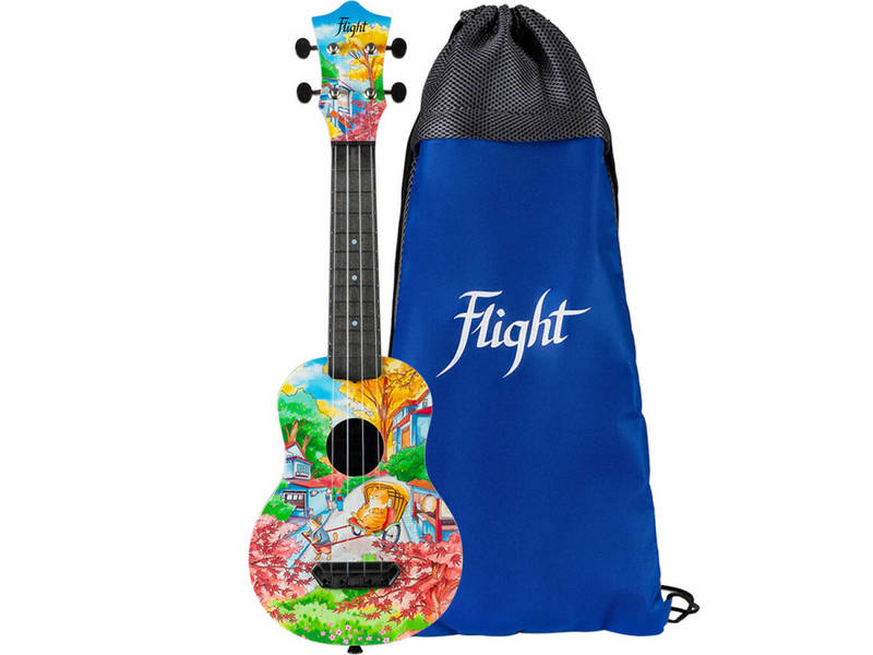 Flight Ultra Travel Sprano Ukulele - Fat Cat ALMUTS42FC