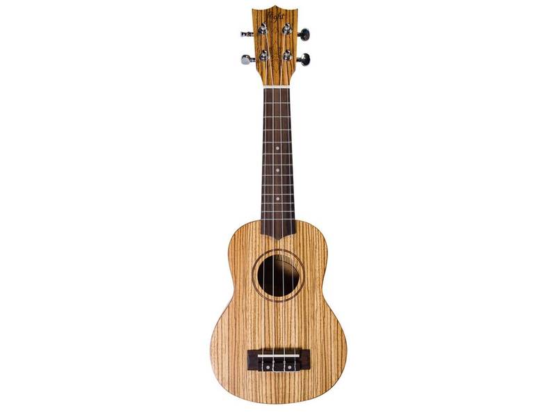 Flight DUS322 Soprano Ukulele - Zebrawood (+ Bag)