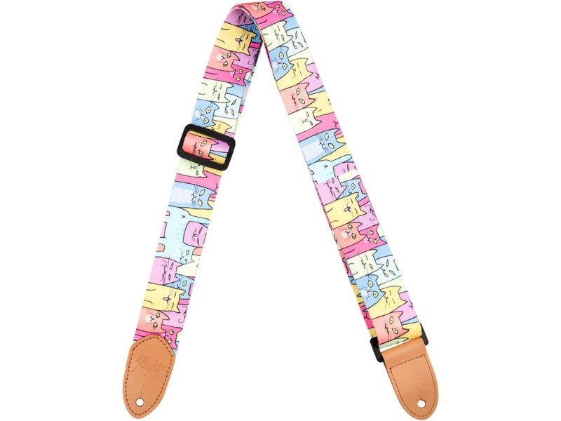 Flight Polyester Ukulele Strap - Kitty