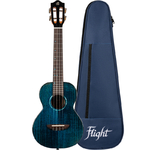 Flight Iris Tenor Tinta Ukulele - Trans Blue