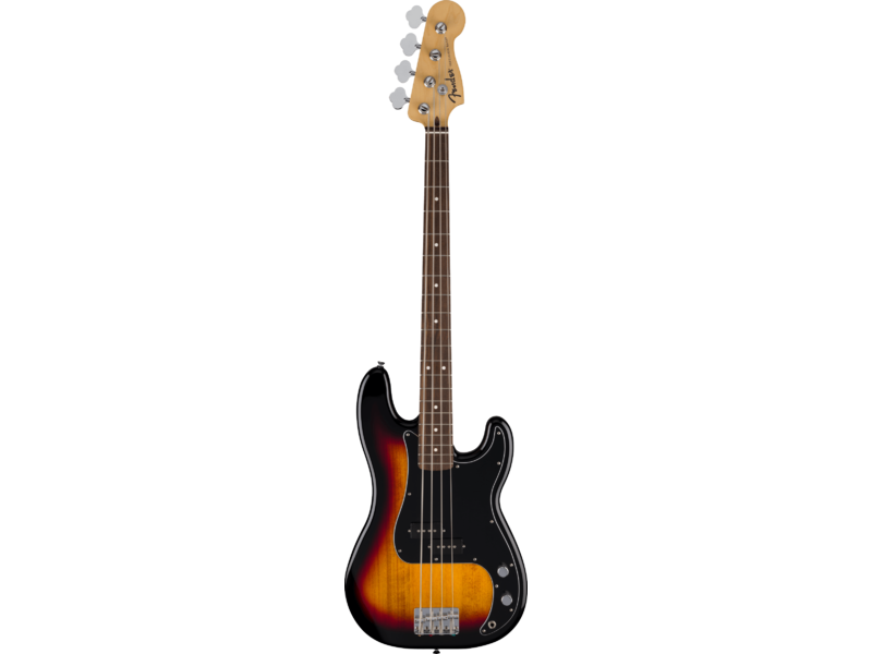 Fender Standard Precision Bass, Laurel Fingerboard, Black Pickguard, 3-Color Sunburst