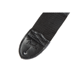 Fender Logo Strap, Black/Red Logo, 2"