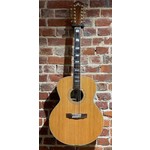 Pre Loved Guild F1512 Natural 12 String Acoustic Converted to Left Handed with Passive Pickup inc Hard Case