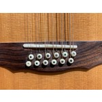 Pre Loved Guild F1512 Natural 12 String Acoustic Converted to Left Handed with Passive Pickup inc Hard Case
