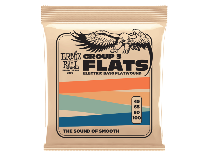 Ernie Ball Stainless Flatwound Bass Set 45-100