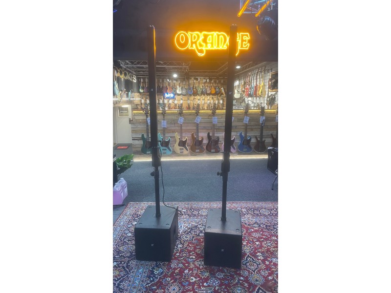 K-Array Kobra-KK102I PA System (Pair) with Subs and Cases