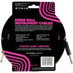 Ernie Ball 18ft Braided Cable Straight - Pumpkin Pie