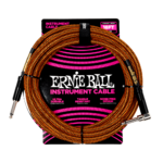 Ernie Ball 18ft Braided Cable Straight/Angle - Pumpkin Pie