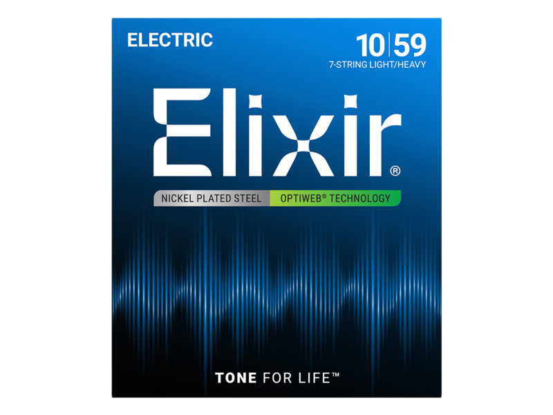 Elixir E19074 Optiweb Electric 7 String L/Heavy 10-59 Set