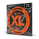 DAddario XL Chromes 10-48 Extra Light, Plain Third, Electric Guitar Strings