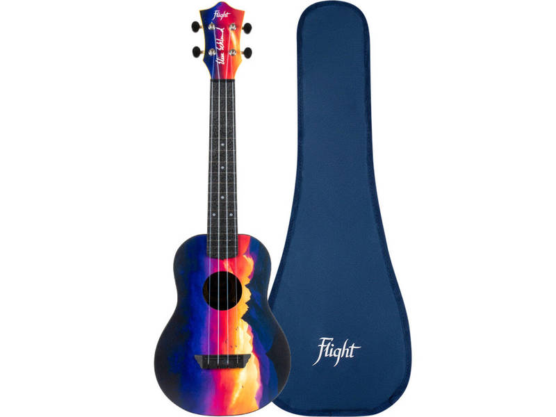Flight TUC Travel Concert Ukulele Elise Eckland Sunset