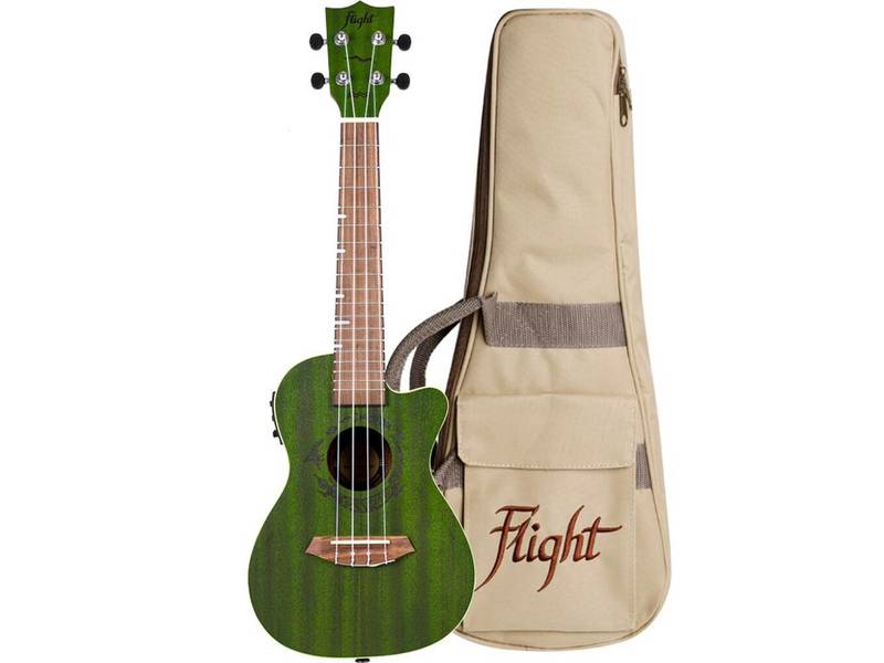 Flight Gemstone DUC380 Electro Concert Ukulele Jade