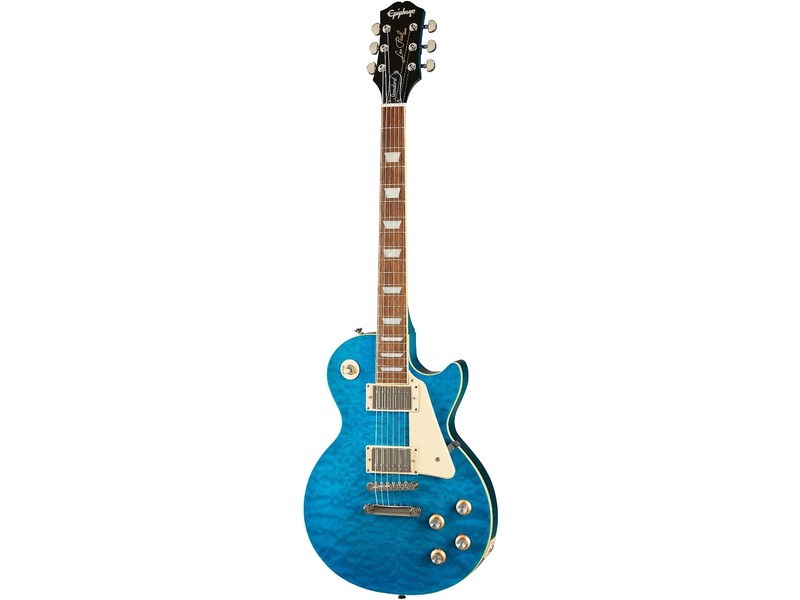 Epiphone Les Paul Standard 60s Quilt Top Translucent Blue - Inc Premium Bag