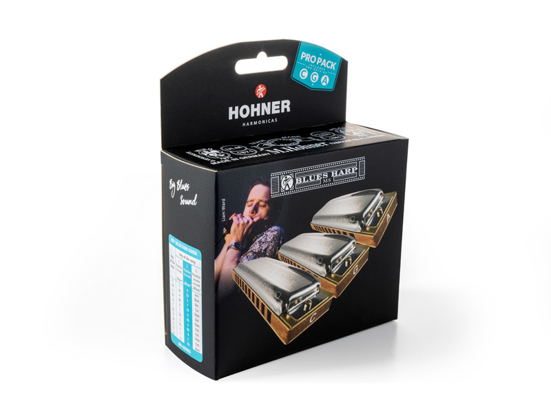 Hohner Blues Harp Pro Pack C G A Major - Updated Version