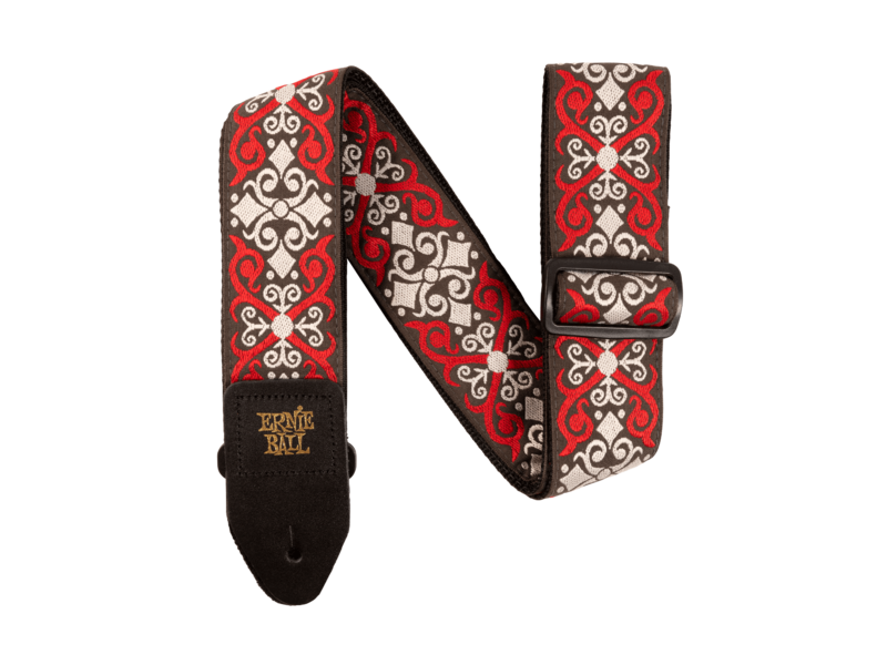 Ernie Ball Jacquard Strap Red Trellis