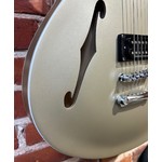 Pre Loved Fender Tom Delonge Starcaster Satin Shoreline Gold Inc Bag