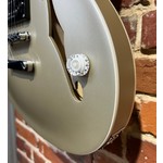 Pre Loved Fender Tom Delonge Starcaster Satin Shoreline Gold Inc Bag