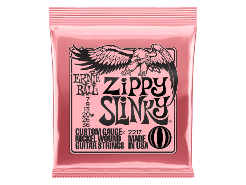 Ernie Ball Zippy Slinky Nickel Wound Electric Guitar Strings 7-36 Gauge