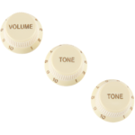 Fender Stratocaster Soft Touch Knobs Aged White