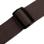 Levys Cotton Signature Logo w Suede Ends 2 Inch - Brown
