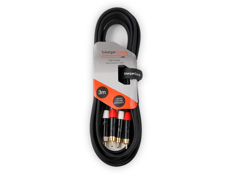 Satgecore 2x Male RCA Plugs - 2 x Male RCA Phono Plugs 3.0m
