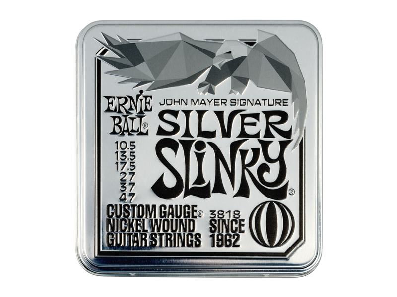 Ernie Ball John Mayer Silver Slinky 10.5-47 3-Pack Tin