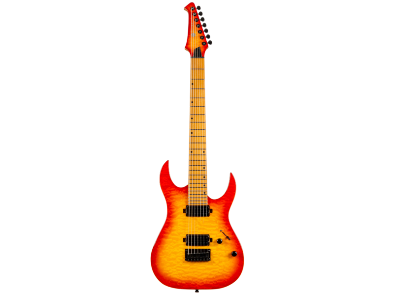 Spira S-507 QFB 7-String Quilt Fireburst