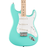 Squier Sonic Stratocea Foam Greenaster HT, Maple Fingerboard, White Pickguard, S